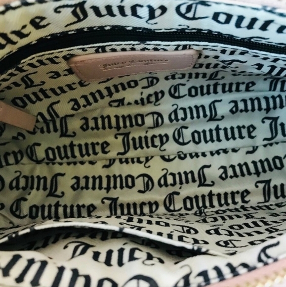🔹️Juicy Couture🔹️ Obsession Shoulder Bag Purse Bling Logo Dusty Blush - Picture 7 of 7